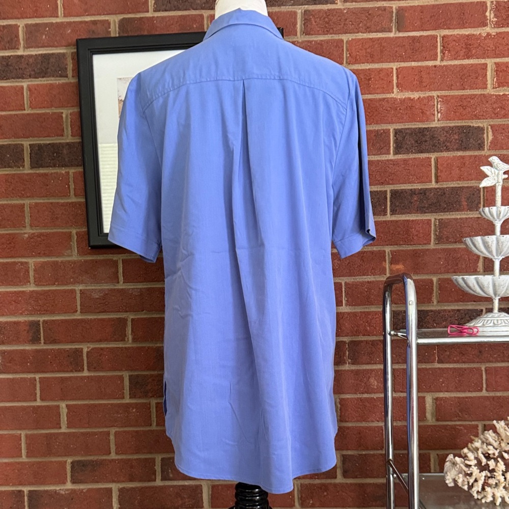 Chico's Light Blue Casual Button Down Tunic Shirt - Picture 5 of 8